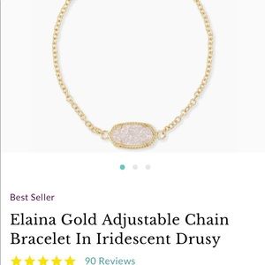 Kendra Scott  elaina drusy bracelet
